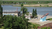 Вид на Азовский морской порт с Крепостного вала